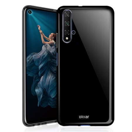 Coque Huawei Honor 20 Olixar FlexiShield en gel – Noir opaque