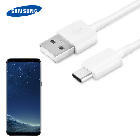 Officiële Samsung USB-C Galaxy S8 Snelle Oplaadkabel - Wit