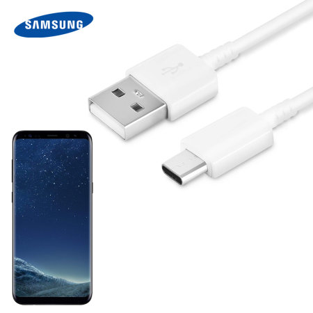 Officiële Samsung USB-C Galaxy S8 Plus Snelle Oplaadkabel - Wit