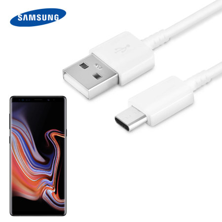Cable Oficial USB-C Samsung Galaxy Note 9 - Blanco