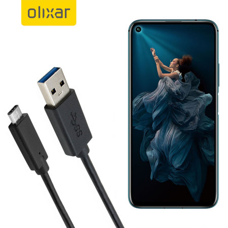 Olixar USB-C Honor 20 Pro Charging Cable - Black 1m