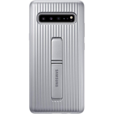 Official Samsung Galaxy S10 5G Protective Stand Cover Case - Silver
