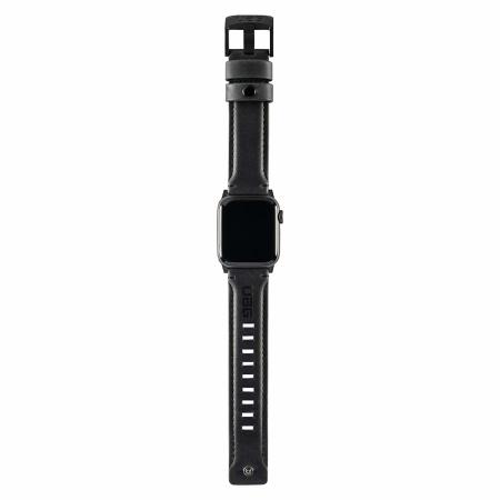 UAG Apple Watch 44mm / 42mm Leather Strap - Black
