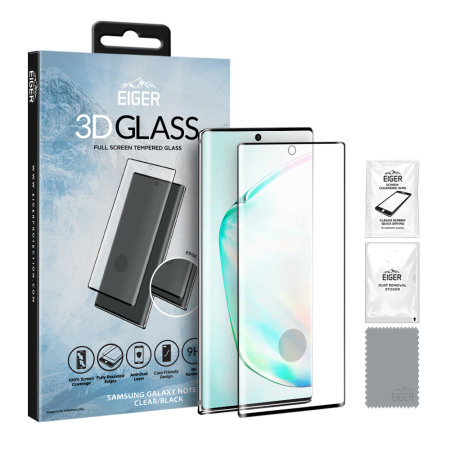 Protector Pantalla Galaxy Note 10 Plus Eiger 3D Cristal - Negro