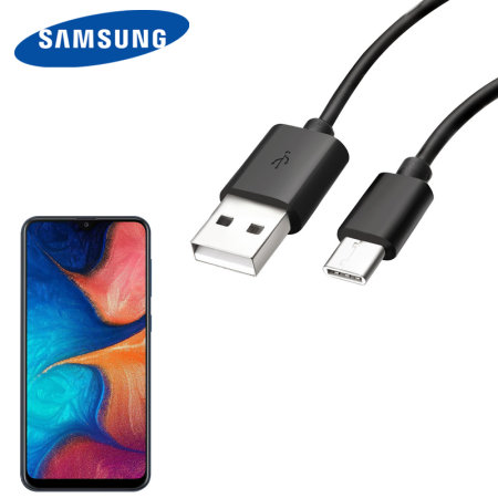 Cable de Carga Oficial Samsung Galaxy A20 USB-C - Negro