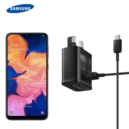 Official Samsung Galaxy A30 USB-C Fast Charger Cable - Black