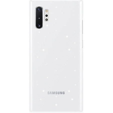 Coque officielle Samsung Galaxy Note 10 Plus LED Cover – Blanc
