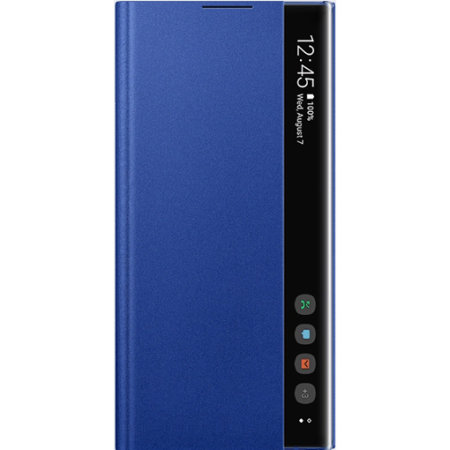 Official Samsung Galaxy Note 10 Plus Clear View Case - Blue