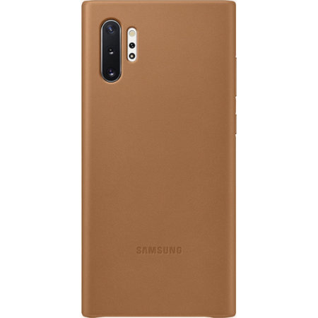 Coque officielle Samsung Galaxy Note 10 Plus Leather Cover – Marron