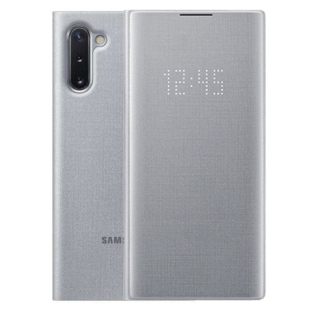 Official Samsung Note 10 LED View Cover - Silver