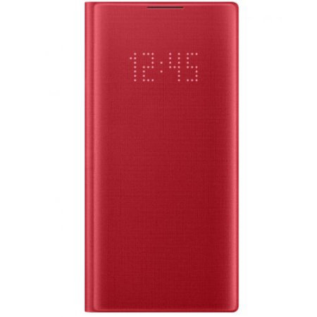 Offizielle Samsung Galaxy Note 10 Hülle LED View Cover - Rot