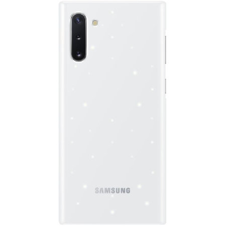 Coque officielle Samsung Galaxy Note 10 LED Cover – Blanc
