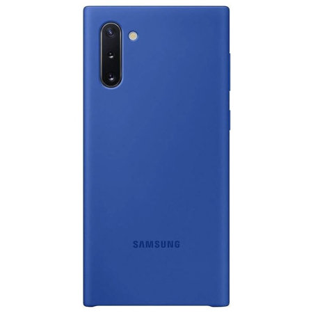 Coque Officielle Samsung Galaxy Note 10 Silicone Cover – Bleu