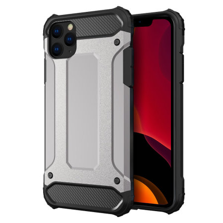 Olixar Delta Armour Protective iPhone 11 Pro Case - Silver