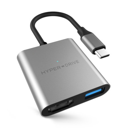 HyperDrive 3-in-1 USB-C MacBook 4K Hub - Space Grey