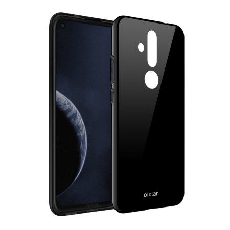 Olixar FlexiShield Nokia 8.1 Plus Gel Case - Solid Black
