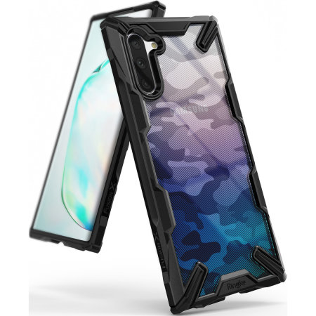 Ringke Fusion X Design Samsung Galaxy Note 10 Case - Camo Black