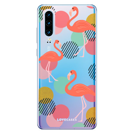 LoveCases Huawei P30 Gel Case - Flamingo