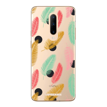 LoveCases OnePlus 7 Pro Polka Leaf Clear Phone Case