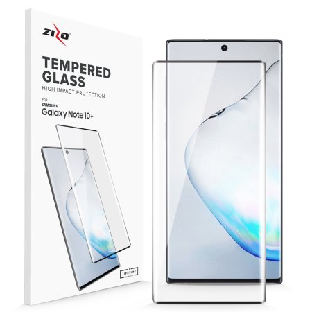Protection d'écran Samsung Note 10 Plus Zizo bord à bord verre trempé
