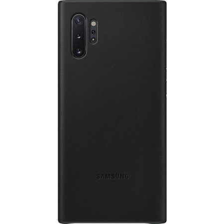 Official Samsung Galaxy Note 10 Plus 5G Leder Geldbörse Hülle- Schwarz