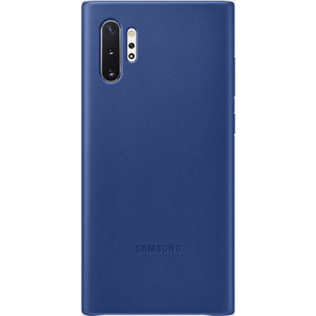 Official Samsung Galaxy Note 10 Plus 5G Leder Geldbörse Hülle - Blau