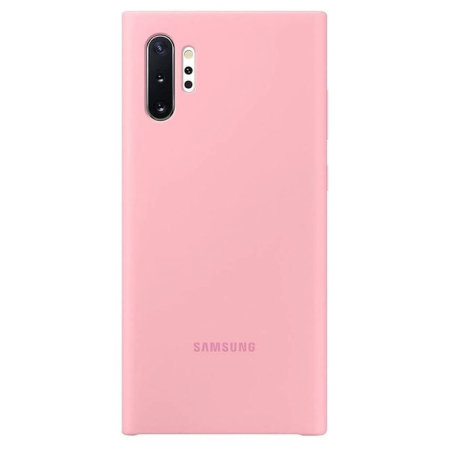 Offizielle Samsung Galaxy Note 10 Plus 5G Silicone Cover Hülle - Rosa