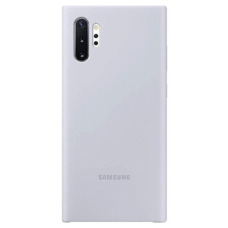 Offizielle Galaxy Note 10 Plus 5G Silicone Cover Hülle - Silber