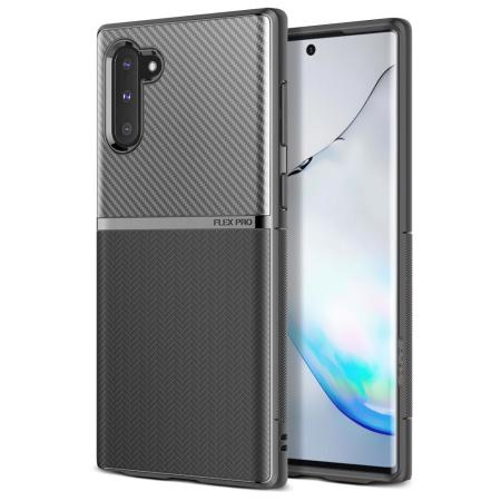 Coque Samsung Galaxy Note 10 Obliq Flex Pro – Noir effet carbone