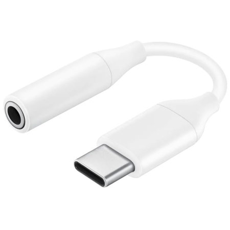 dood Seminarie hamer Official Samsung USB-C To 3.5mm Audio Aux Headphone Adapter - White