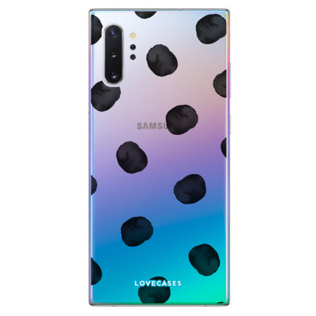 Coque Samsung Galaxy Note 10 Plus LoveCases à Pois noirs