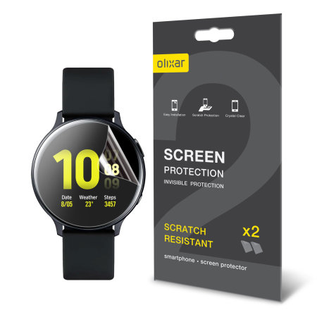 Olixar Samsung Galaxy Watch Active 2 TPU Screen Protectors - 44mm