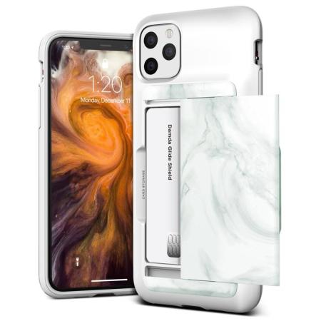 VRS Design Damda Glide Shield iPhone 11 Pro Max Case - White Marble