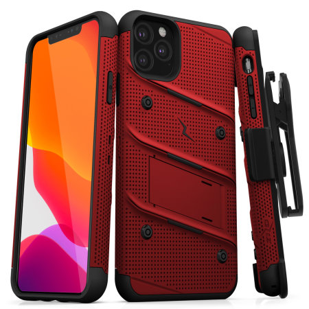 Zizo Bolt Series Iphone 11 Pro Max Case Screen Protector Red Black Reviews