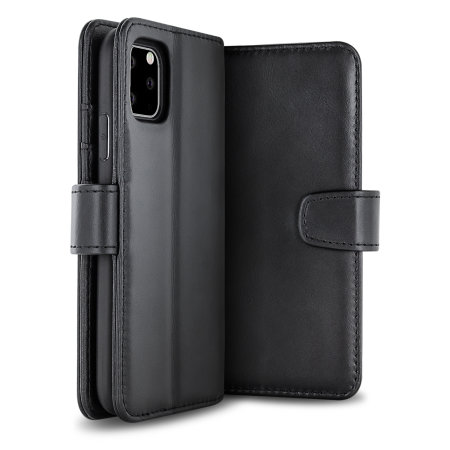 Housse iPhone 11 Pro Olixar portefeuille en cuir – Noir