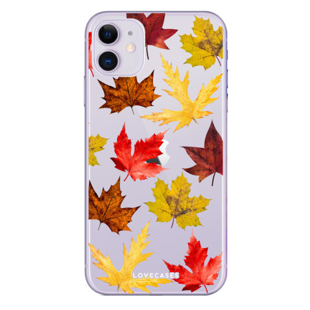 Lovecases iPhone 11 Autumn Leaves Case - Kirkas Multi