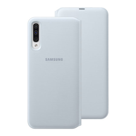 Official Samsung Galaxy A50s Wallet Flip Cover Case - White