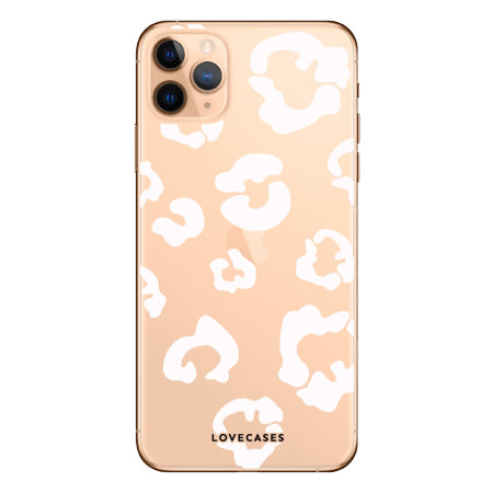 LoveCases iPhone 11 Pro Gel Case - White Leopard