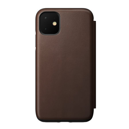 Nomad iPhone 11 Rugged Folio Horween Leather Case - Brown