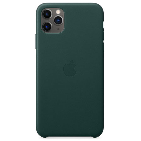 Official Apple iPhone 11 Pro Max Leather Case - Forest Green