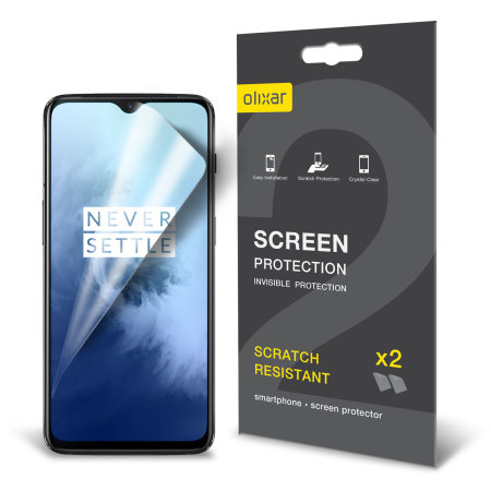 Olixar OnePlus 7T Film Screen Protector 2-in-1 Pack