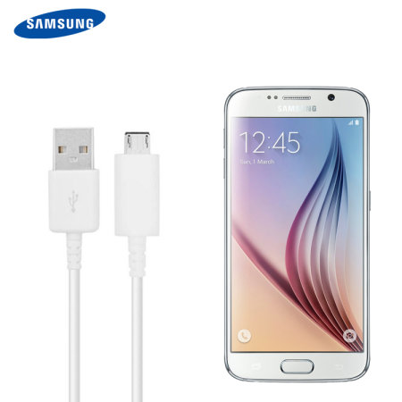 Official Samsung Galaxy S6 Micro USB  Cable - White