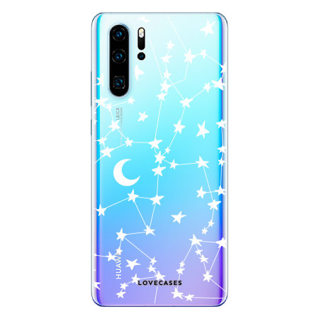 LoveCases Huawei P30 Pro Gel Case - White Stars And Moons