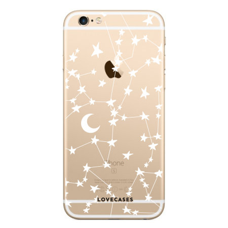 Lovecases Iphone 6 Plus Gel Case White Stars And Moons