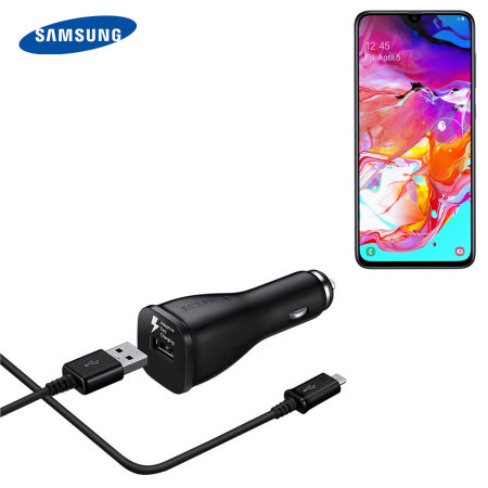 Official Samsung Galaxy A70s USB-C Fast Car Charger Cable - Single