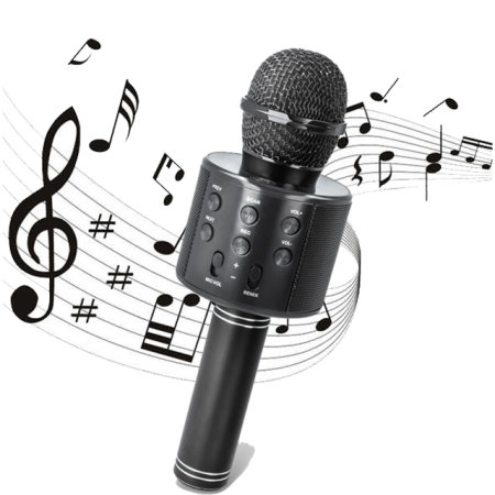 Forever Karaoke Microphone With Bluetooth Speaker - Black