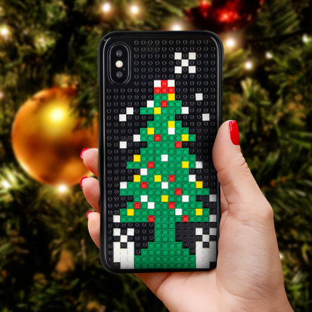 Coque iPhone XS / X Olixar Mini Block esprit de Noël – Sapin de Noël