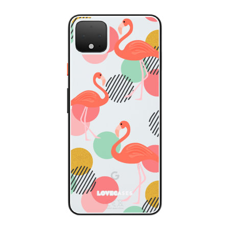 LoveCases Google Pixel 4 Flamingo Clear Phone Case