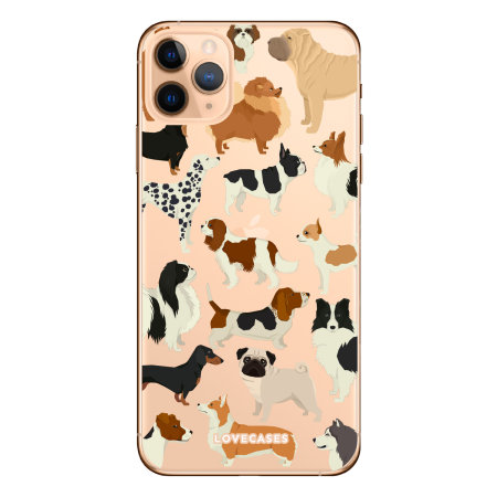 LoveCases iPhone 11 Pro Max Dogs Clear Phone Case