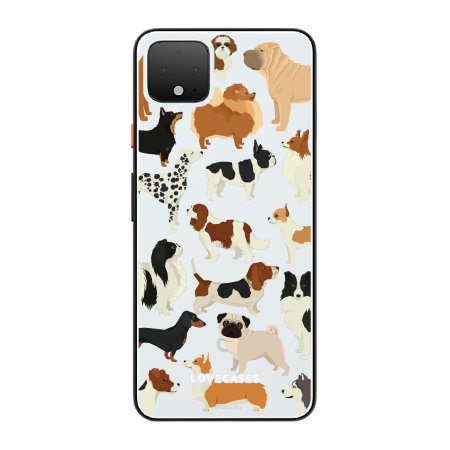 LoveCases Google Pixel 4 XL Dogs Clear Phone Case